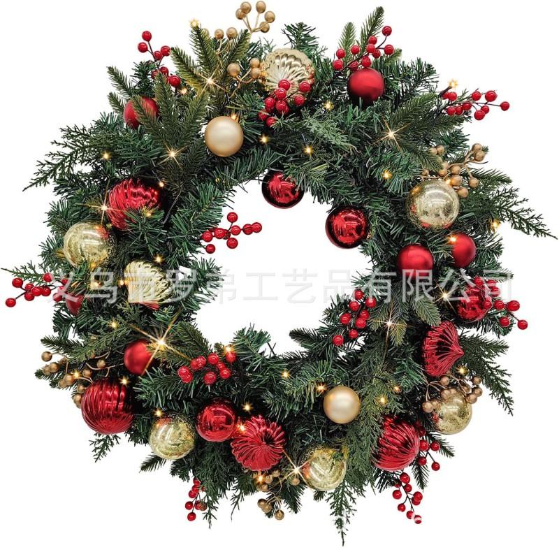 Christmas Wreath Door Hanging Decor Home Mall Window Party Festive Simulation Ornament