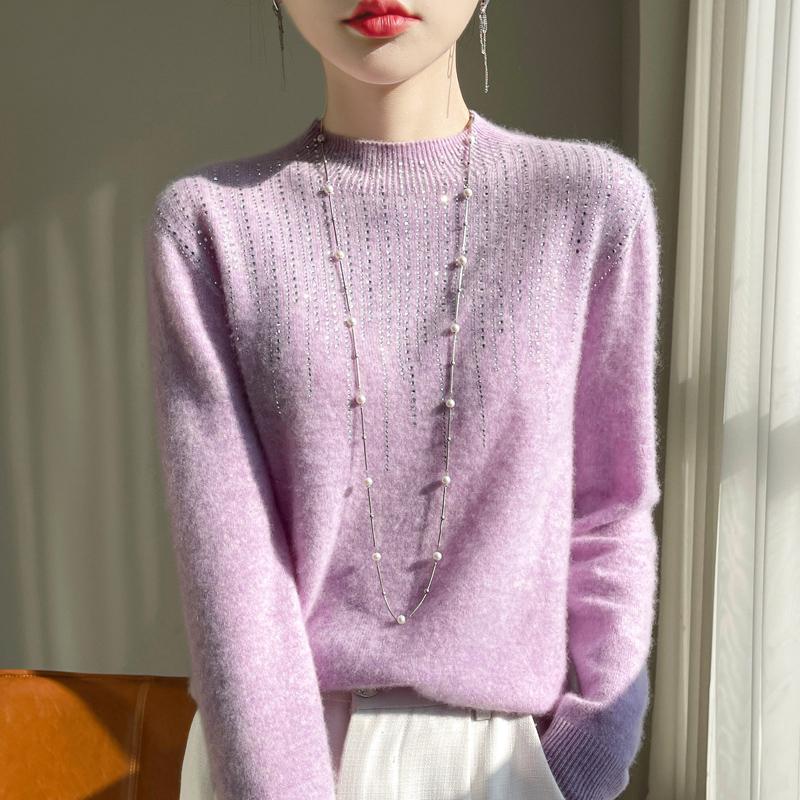 

Женский свитер 100% шерсть MODERN NEW SAGA водолазка вязаный пуловер толстые зимние джемперы женские вязаные топы S бежевый