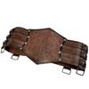 Nordic Viking Thor's Hammer Embossed Wide Knight Belt - Medieval Retro Style