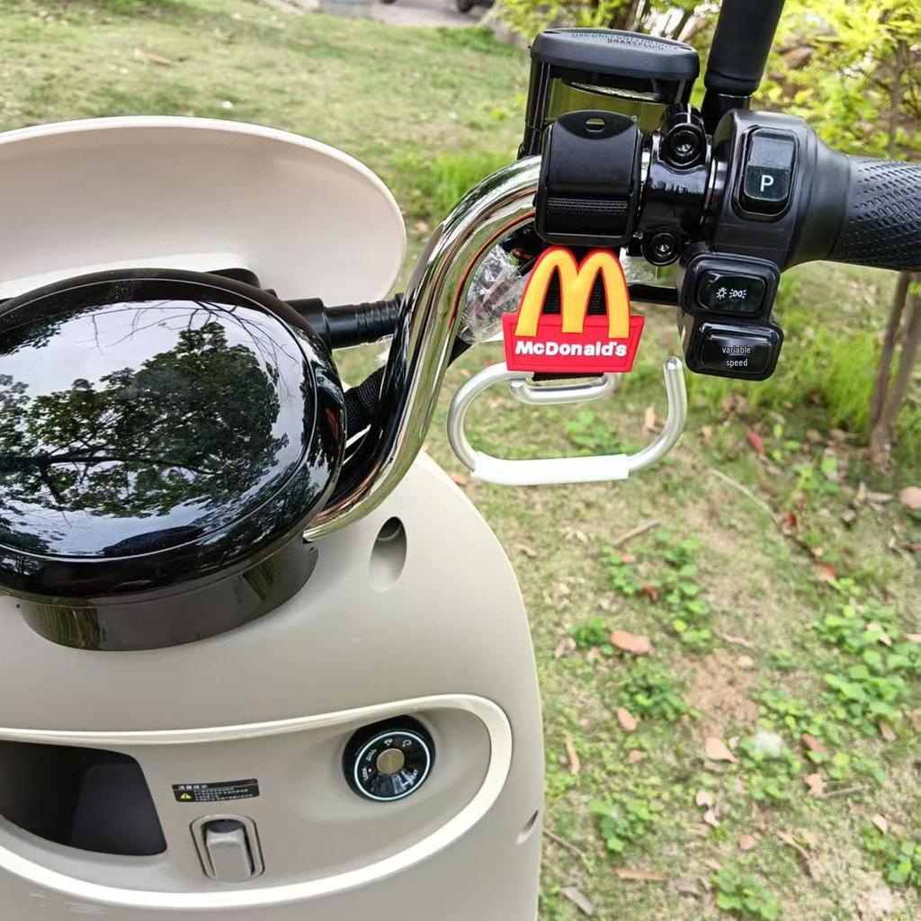 Cartoon Electric Scooter Hook: Universal, Strong, Storage Solution for Scooters, Motorcycles, and Strollers