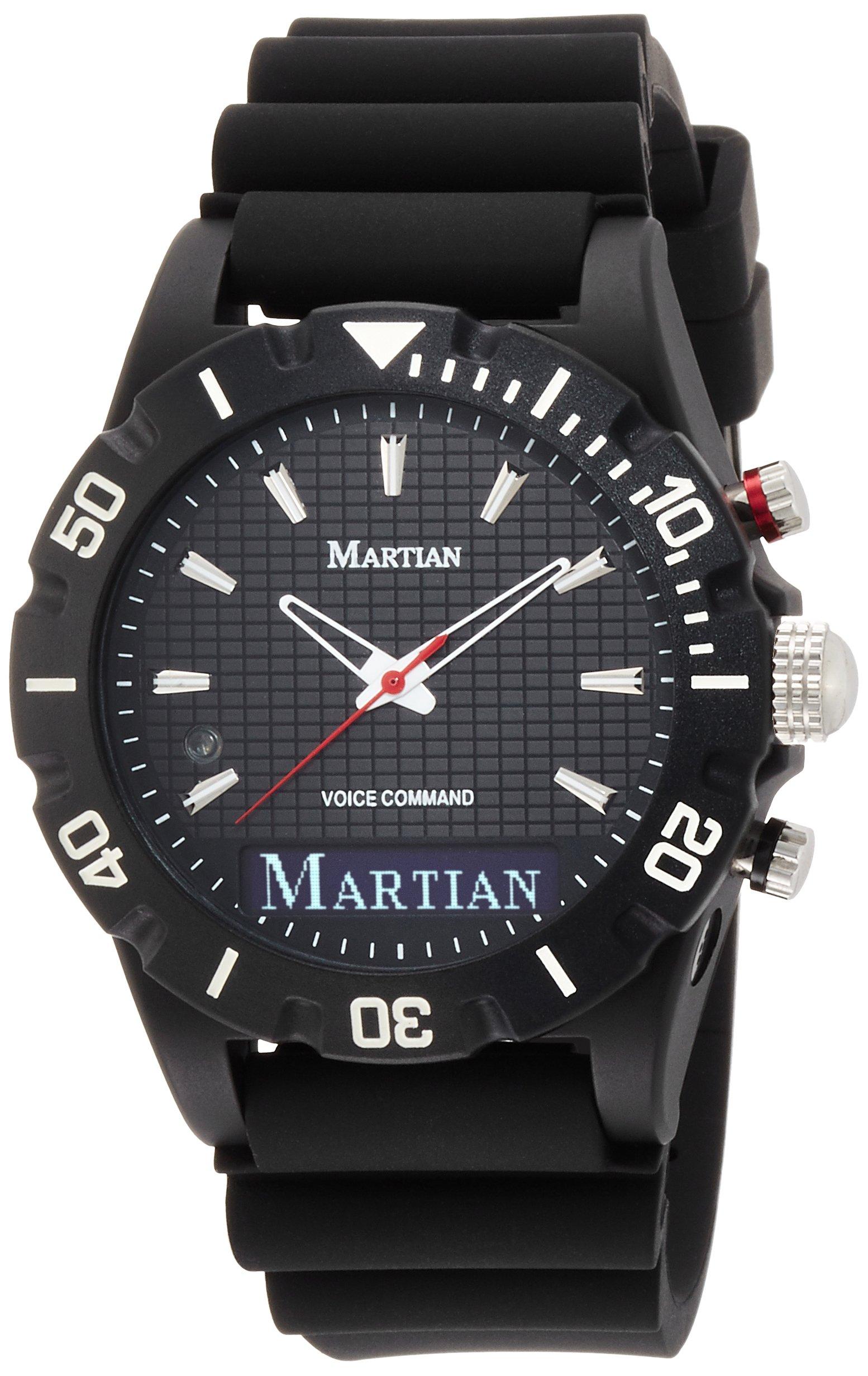 

Martian Watches Martian Watch Voice comand ENVOY G10 Analog Clock EL LCD Screen MVR02ENG10 Imported [Martian Watches] BT4.0/Japanese
