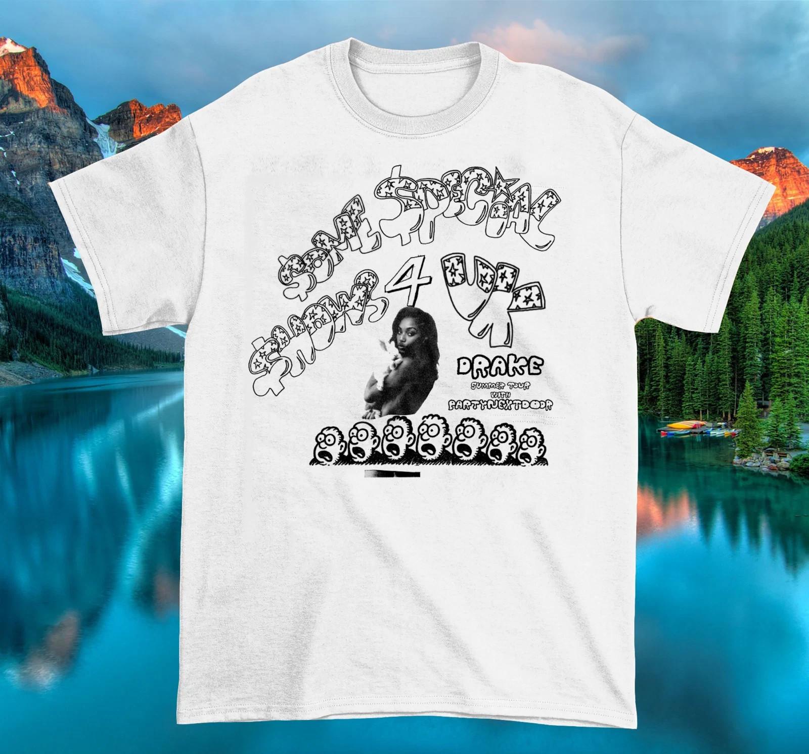 NEW Drake Summer Tour Heavy Cotton White S-5XL T Shirt All Size XXXL
