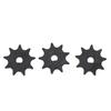 3 Pcs 410 9T Chain Sprocket Steel D Hole High Speed Motor Sprocket Chain Wheel for MY1016 MY1025