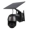 4G Solar Security Cameras Bidirectional Voice Intercom with Solar Panel PIR Motion Detection 1080P