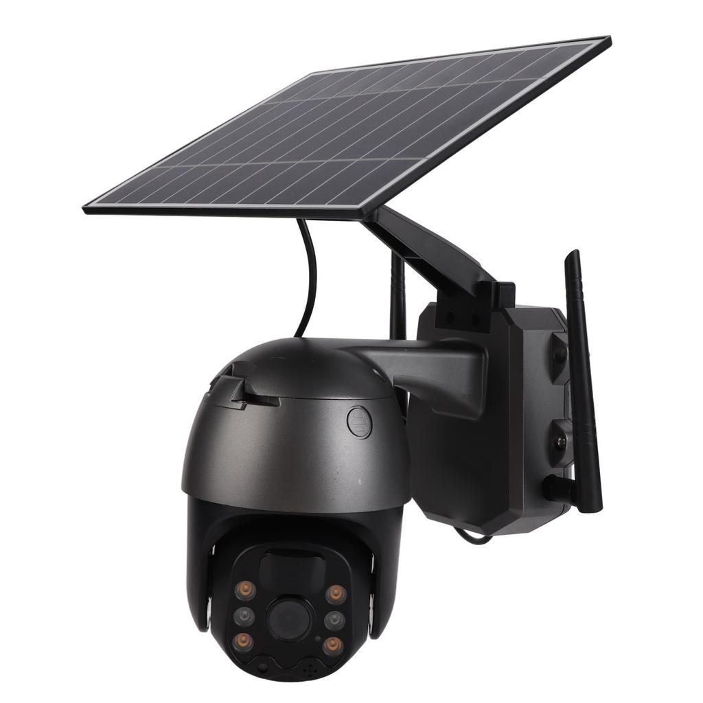 4G Solar Security Cameras Bidirectional Voice Intercom with Solar Panel PIR Motion Detection 1080P