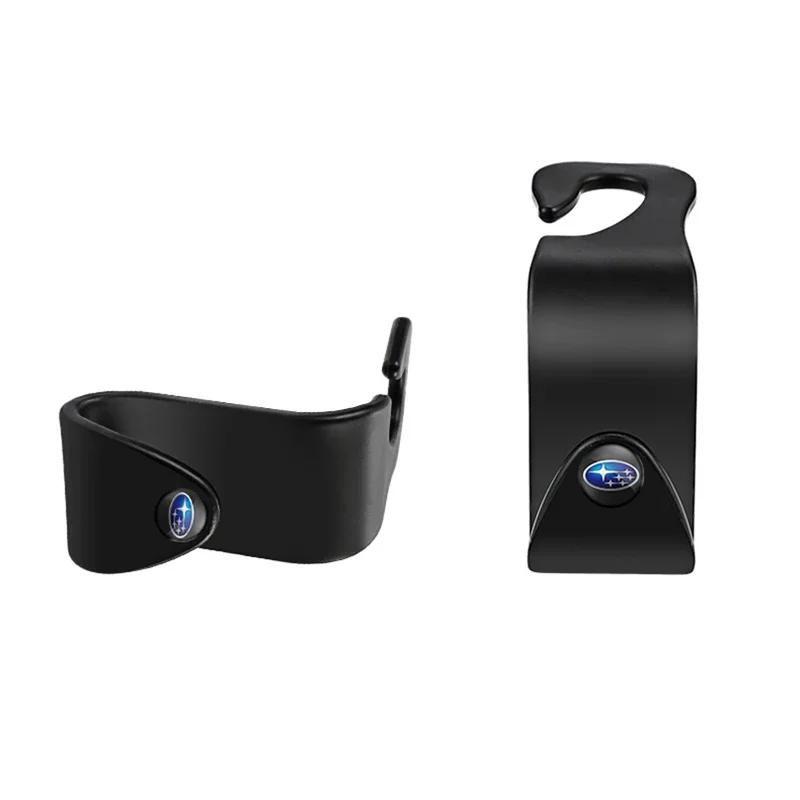 for Subaru Forester XV Tribeca Outback Impreza Legacy STI WRX BRZ 2pcs ABS Car Seat Back Hooks Bag Holder Clip Car Inner Styling X5