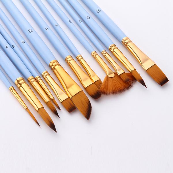 12Pcs Fine Detail Paint Brush Set Double Color Taklon Hair Paintbrushes Kit B0C9 12Pcs Fine Detail Paint Brush Set Double Color Taklon Hair Paintbrushes Kit B0C9