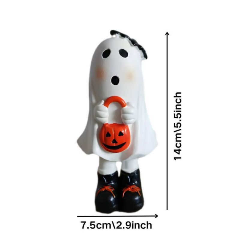 Halloween Cute Ghost Resin Decoration Funny Ornament
