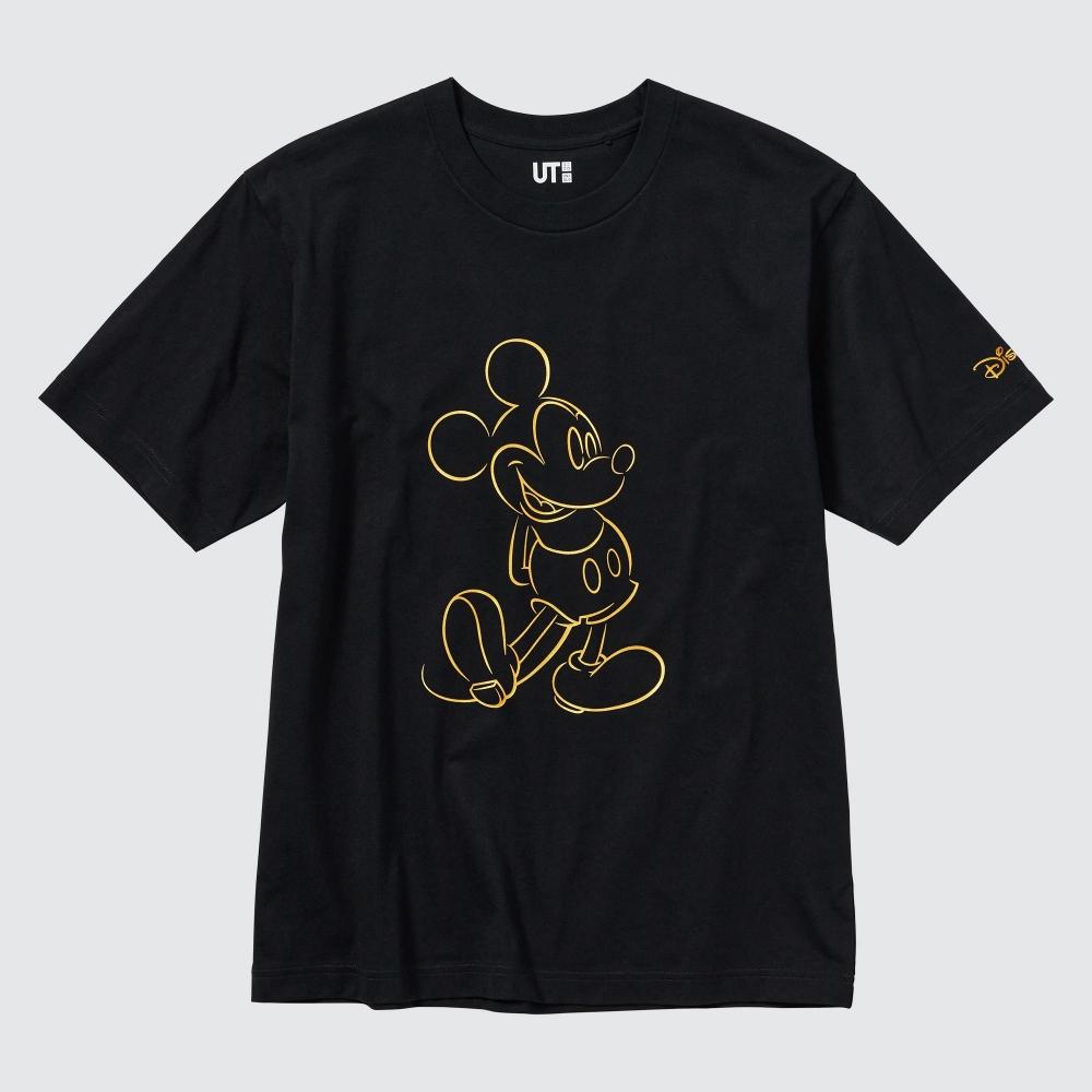 

UNIQLO JAPAN Футболка с рисунком Mickey Shines UT, короткий рукав, стандартный крой