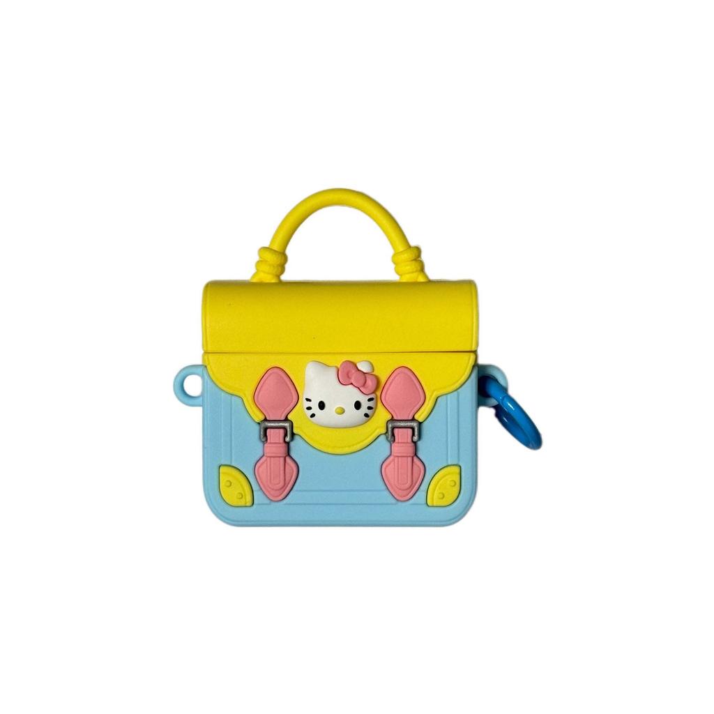 Cute KT Cat Handbag, AirPods Pro 1, Apple Bluetooth Headphone Case 1/1 Gen Cartoon Protective Case, Compatible with 1