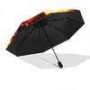 1pc Flaming Heart Wings Umbrella Automatic Opening/Closing, Foldable Design, Outdoor, Festival Gift for Fans, Travelers, Daily Use.R078