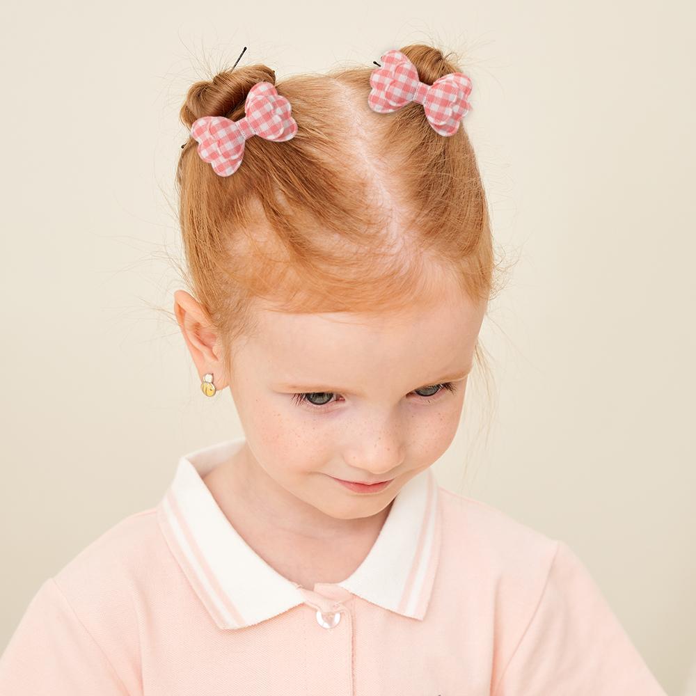 10pcs/set Lovely Fabric Printed Hair Bows Clips for Girls Handmade Boutique Mini Barrette Headwear Kids Hair Accessories