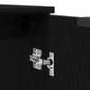 Bathroom Cabinet Set 2 Pieces Black Oak Effect Wood Based Material