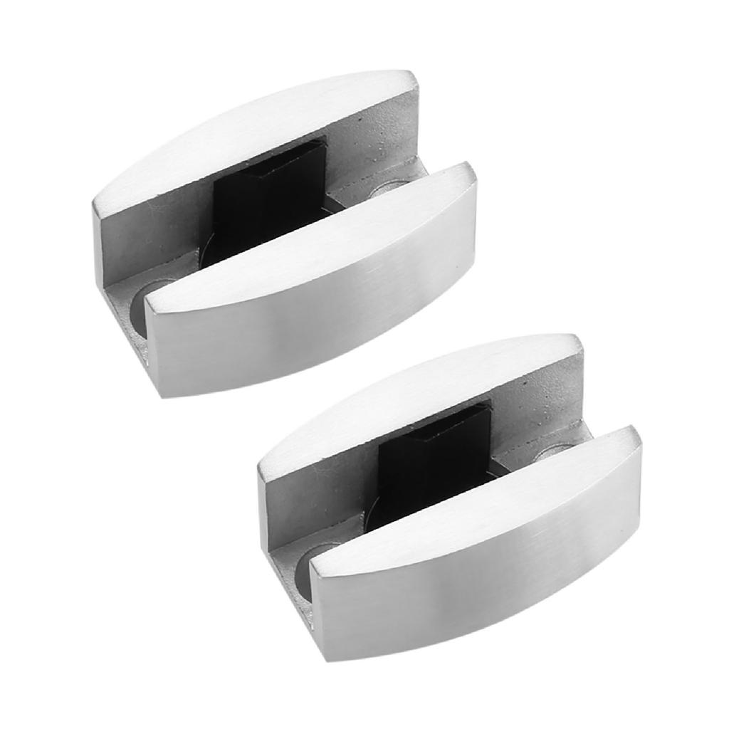 2pcs Stainless Steel Door Bottom Guides Stable Shower Sliding Door Swing Stoppers for Bedroom Kitchen Doors