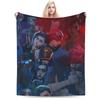 Arcane Vi Jinx Blankets Quality Warm  Throw Blanket Autumn Students Living Room Aesthetic Bedspread