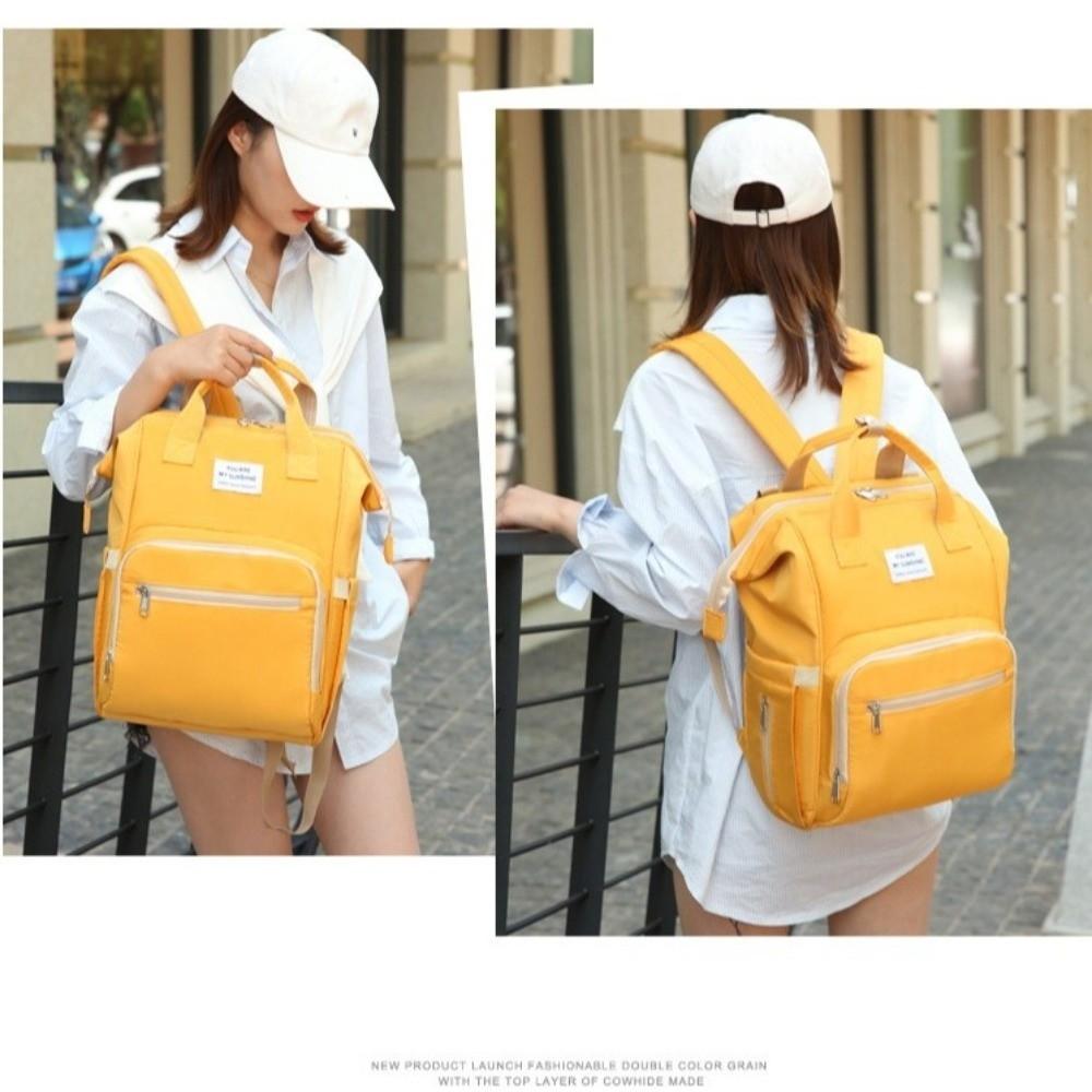 Large Capacity Nappy Backpack Bag Multi-Functional Mom's Outting Bag Mommy Bag  for Nursing