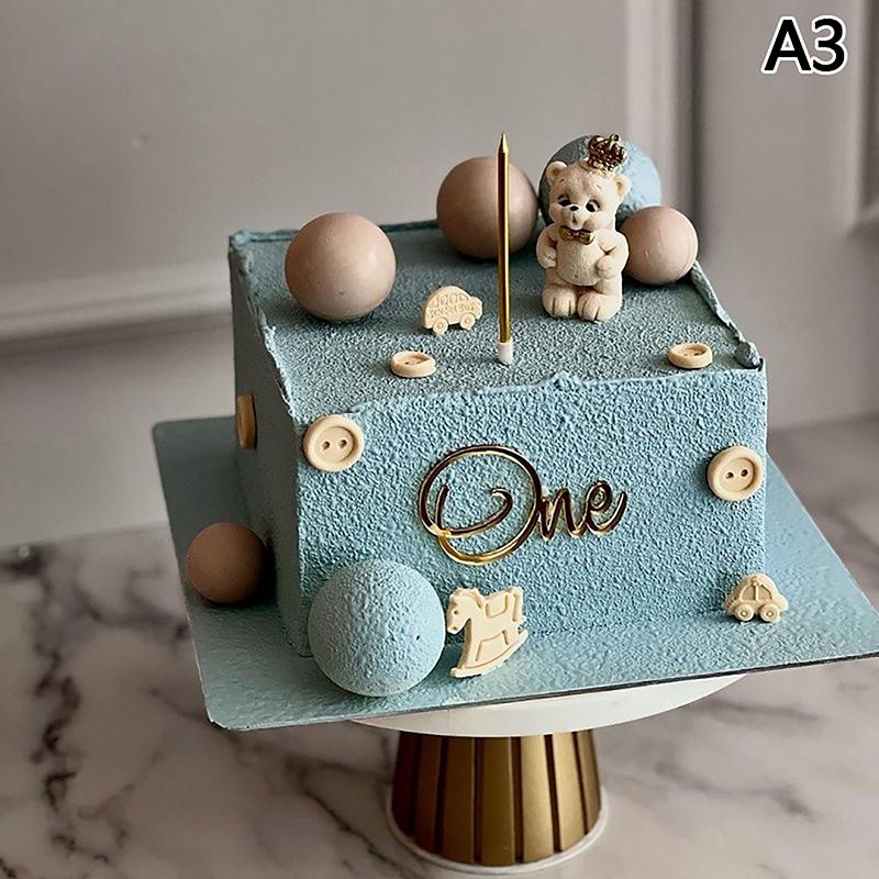 Topper Per Torta Di Compleanno In Acrilico Nero, Decorazione Per Cupcake E Feste (Numero 5, 13 Cm)
