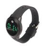 Digital Waterproof Watch Multifunctional Stylish Color Touch Screen Countdown Timer 12 24 Hours Sports Watch Black