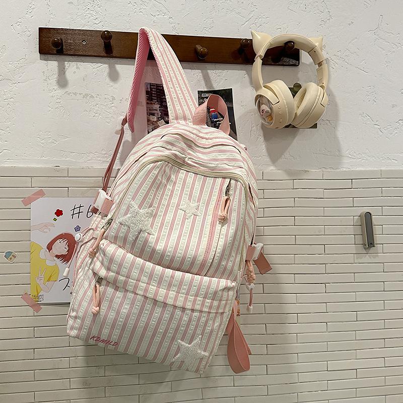 New High-value, Fresh and Sweet Candy-colored Backpack, Lightweight and Large-capacity Backpack for Junior High School Students