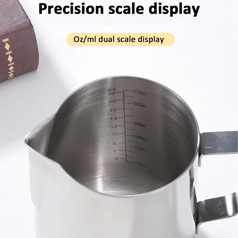 Top Quality Coffee Milk Frothing Jug Latte Art Milk Frother Pitcher Stainless Steel Measurement Jug Espresso Barista Tool Coffee