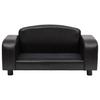 Pet Sofa Black 80 X 50 X 40 Cm Faux Leather