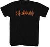 Def Leppard Όνομα Μπάντας Λογότυπο Ανδρικό T-Shirt Ροκ Μπάντα Μουσική Εμπορεύματα