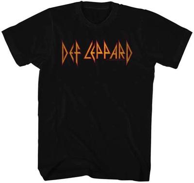 Def Leppard Bandnaam Logo Heren T-shirt Rockband Muziek Merchandise