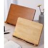Wood Textbook Book Stand 6 Angles Adjustable Book Holder with Metal Page Clips for Music Scores Cook Recipe Tablet