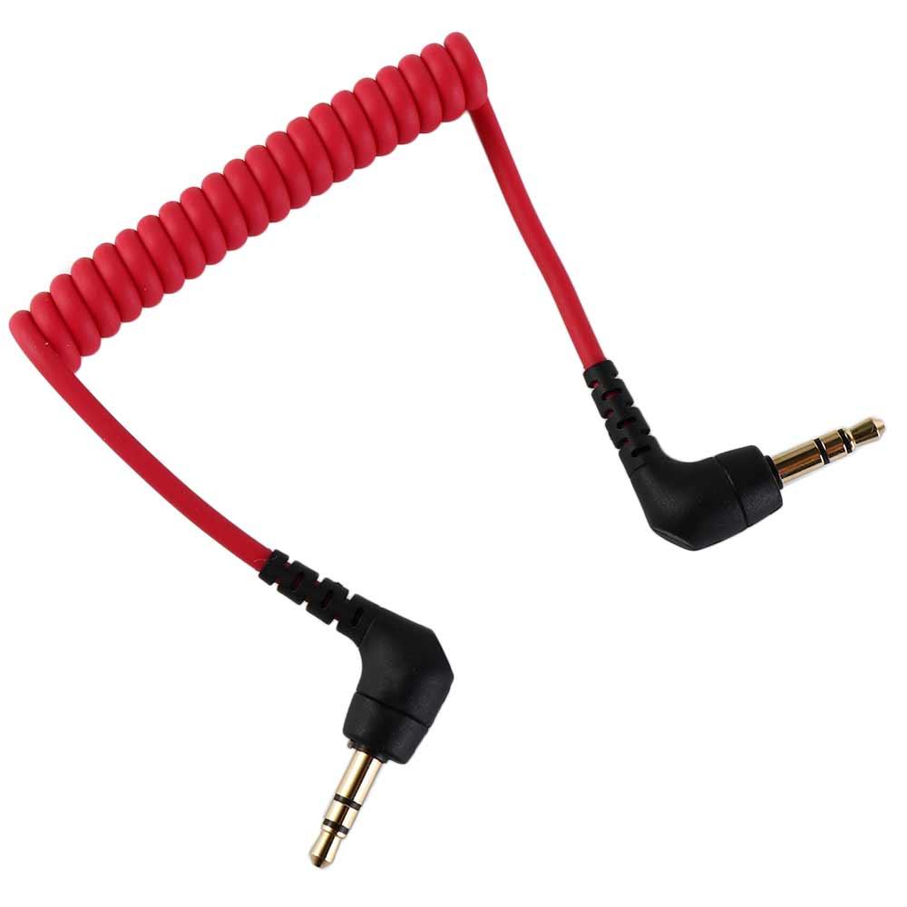 Camera Supplies Microphone To Camera Coiled Microphone Cable TRS To TRS Cable Spring 3.5mm Cable