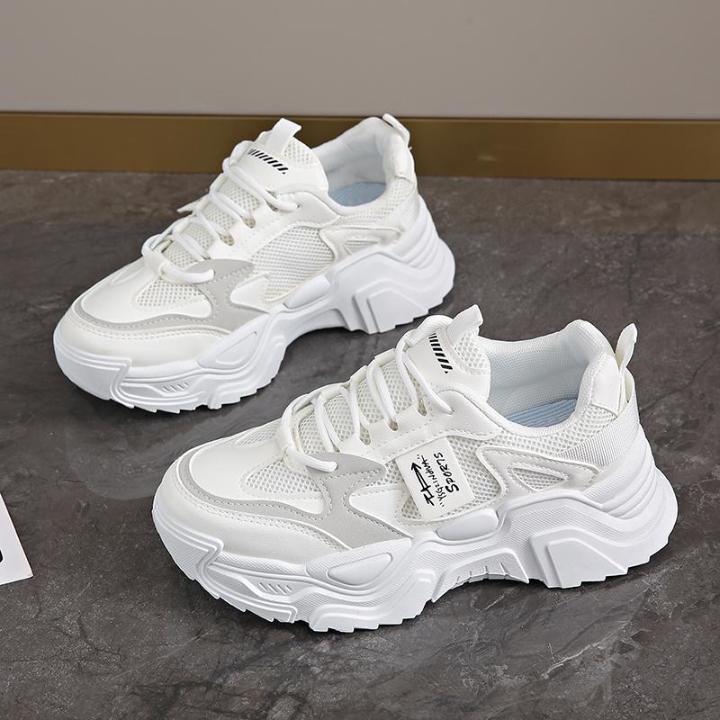 Fashion Womens Shoes Fashion Trend Breathable Mesh Sneakers Women Comfortable Soft Bottom Casual Platform Shoes