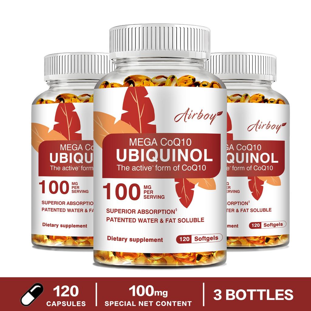 Airboy - 100mg Ubiquinol CoQ10 Capsules - Heart Health