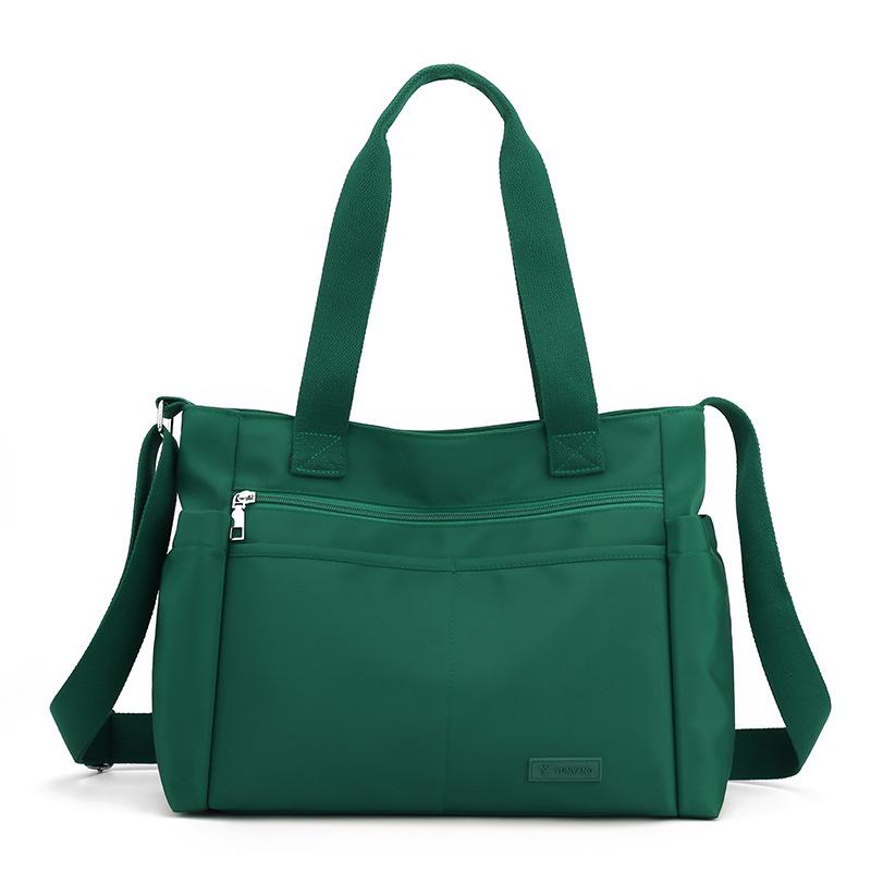 Borsa Tote In Tela HINGTAT Grigio Grande – Multitasca Con Cerniera, A Tracolla E A Mano, Per Lavoro, Scuola, Shopping E Viaggio