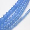 Light Blue Chalcedony Round Beads for DIY Jewelry and Bracelet Accessories.
