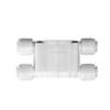 Fit 1/4" OD Tube Auto Shut Off 4 Way Valve Quick Fitting Connection Aquarium RO Water Filter Reverse Osmosis System