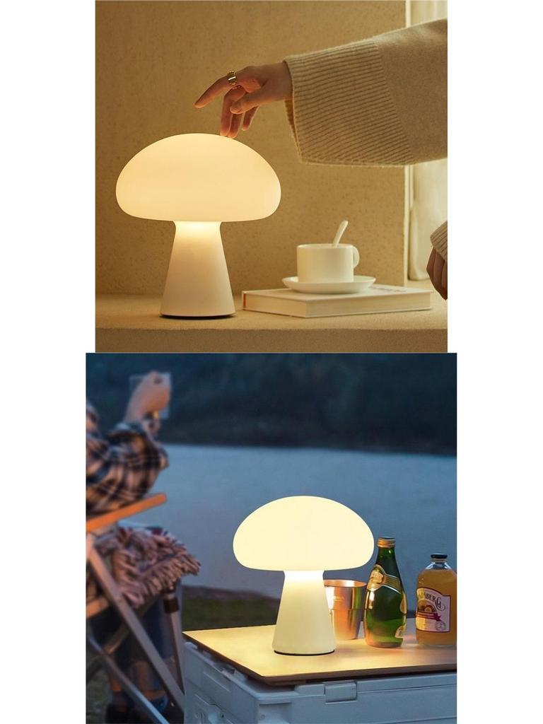Mid-Century French Mushroom Table Lamp - Bedside & Desk Night Light for Stylish Decor