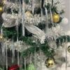 Dazzling Laser Silk Christmas Tree Decoration: Colorful Strips to Enhance Festive Atmosphere