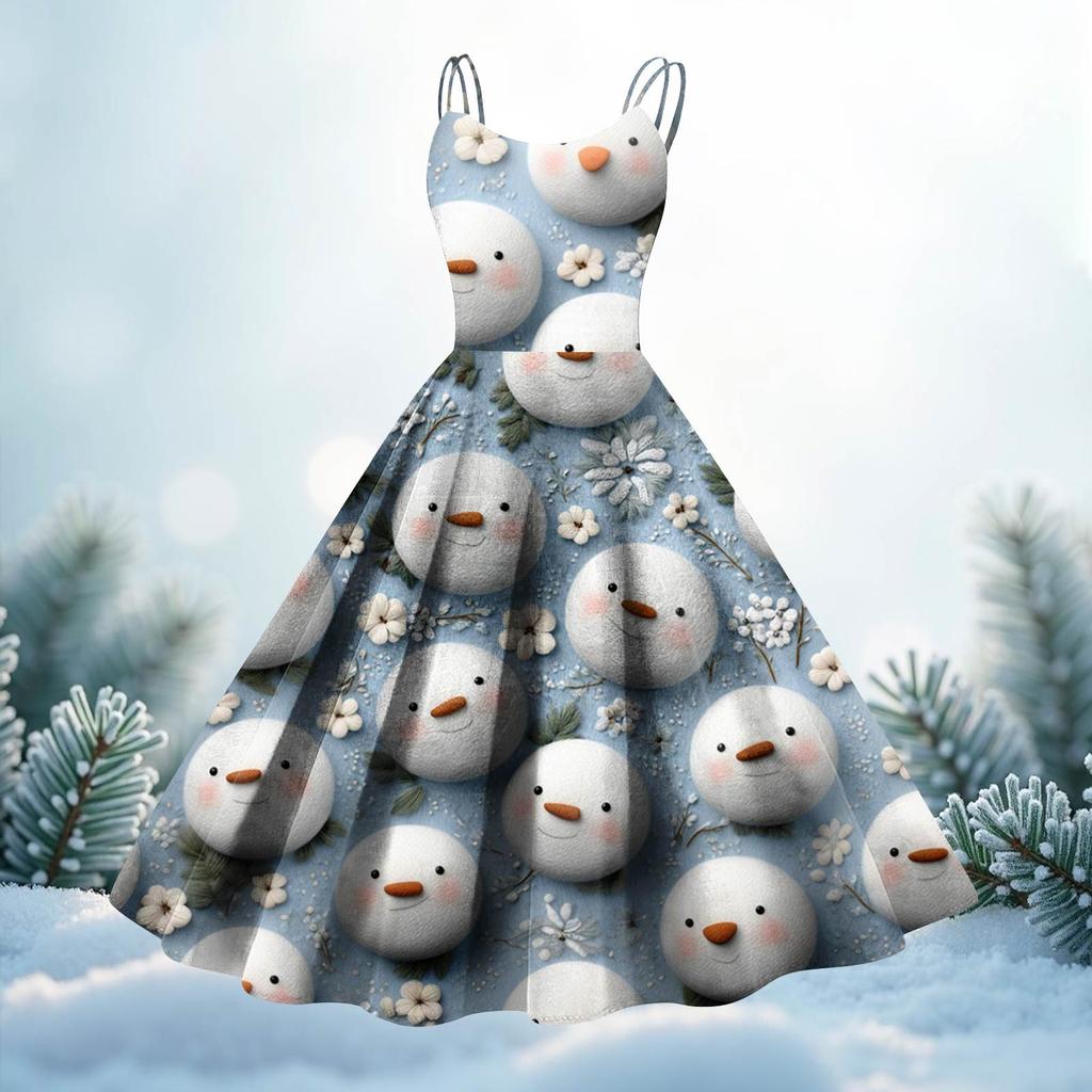 Women's  Print Sexy Off-The-Shoulder Punk Vintage Dress