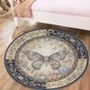 Butterfly Gorgeous Round Area Rug,Carpet Rug for Living Room Bedroom Sofa Playroom Decor,Non-slip Floor Mat85