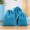 100 Pcs/Lot Velvet Drawstring Wedding Bags Gift Fabric Package Various Colors Samll Size Jewelry Pouches For Christmas Party
