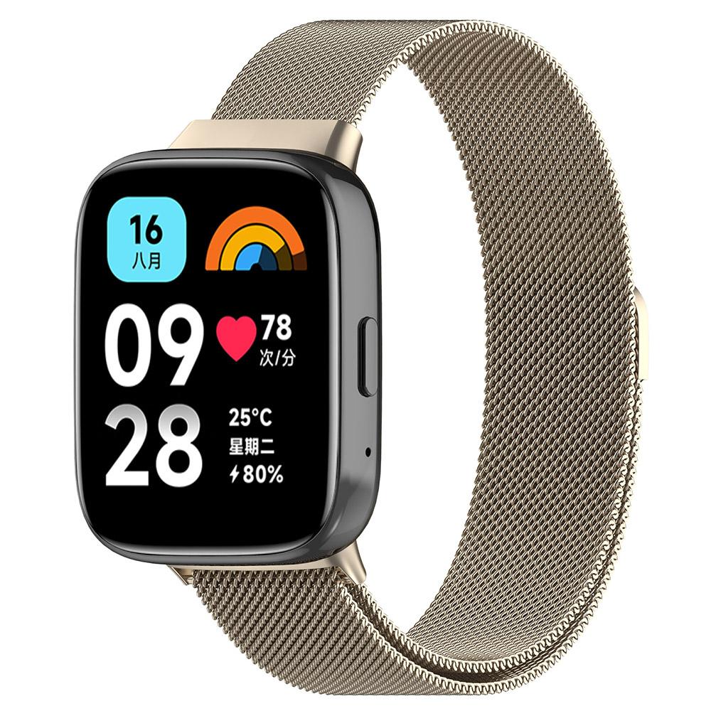 Milanese løkkebånd for Redmi Watch 3 Active/Lite armbånd armbånd i rustfritt stål mesh stropp