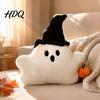 Halloween Party Tischdekorationen Kürbis Geist Plüschkissen Niedliches Weiches Stofftier Sofakissen Spielzeug mit Stickereidetails für Wohnzimmer,