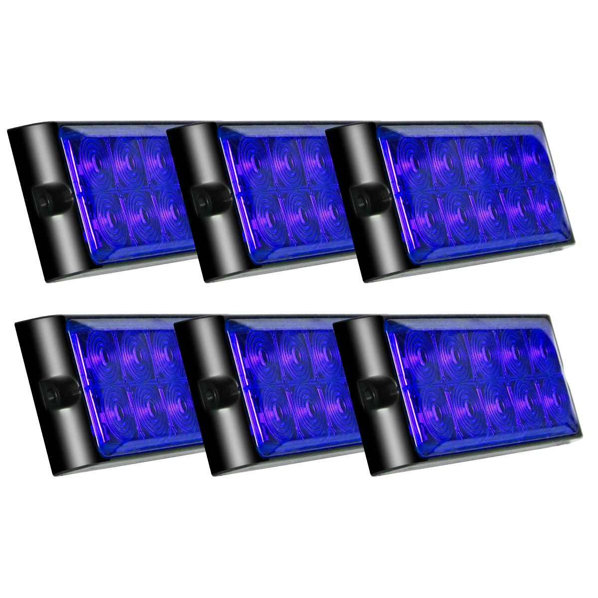 6 Pieces LED Side Light 12V/24V White/Blue/Green/Red/Yellow Long Life Span Easy Installation For Lorry/Truck/Pick up