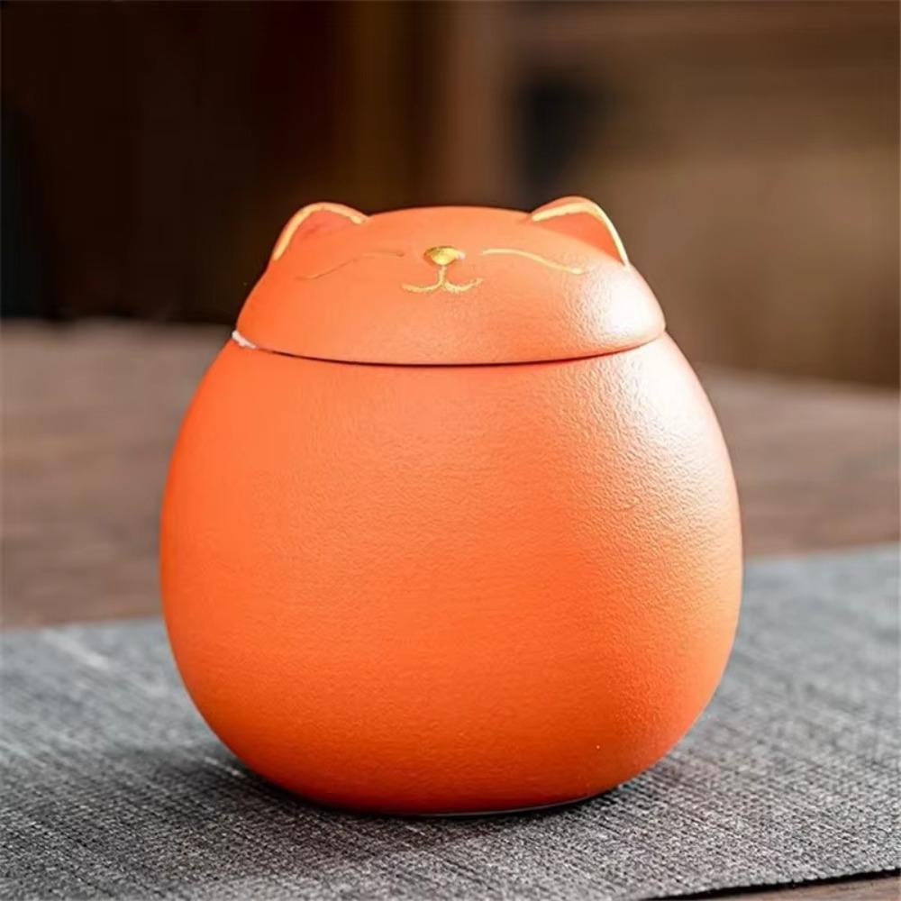Cute Funeral Urn for Pets Ceramic Dog Cat Cremation Urns Keepsake Memory Box  Desktop Decoration
