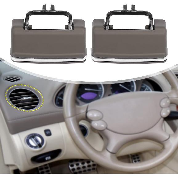 

ACROPIX Front Left Right AC Vent Air Conditioning Vent Outlet Tab Clips Fit for Mercedes Benz GL450 ML350 - Pack of 4 Brown