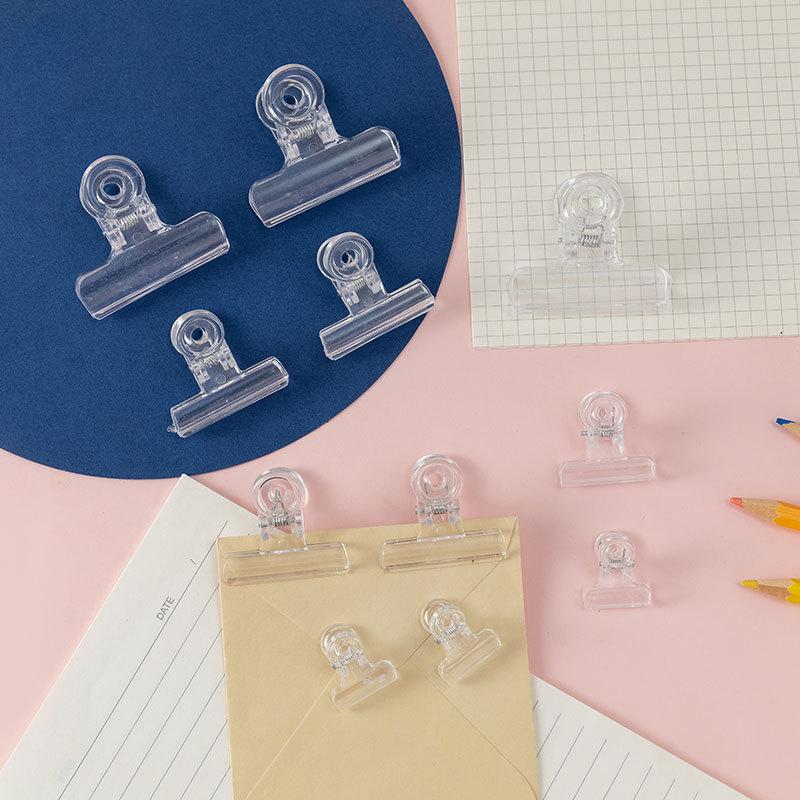 Plastic Office Stationery Clips - Round Spring, Sealing & Document Binding Clips