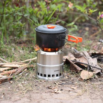 Lixada Tragbarer, leichter Holzofen aus Edelstahl, verfestigter Alkoholofen, zum Kochen im Freien, Bild