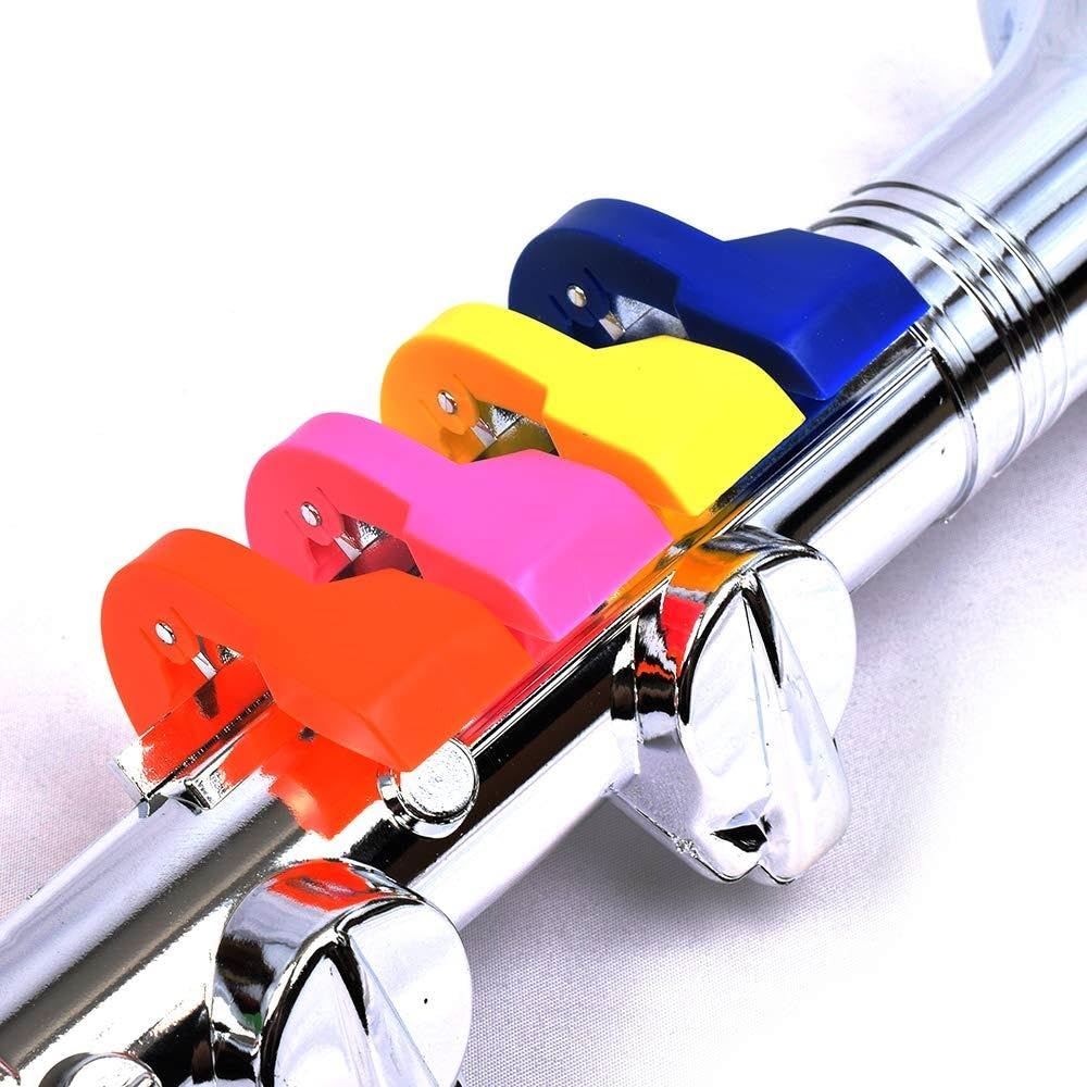 Musical Instrument Toy Clarinet Blowing Flute Educational Toy Gift for 3 Years Old Silver Clarinet 8keys Children's [BONTEMPI 42cm] (324431)