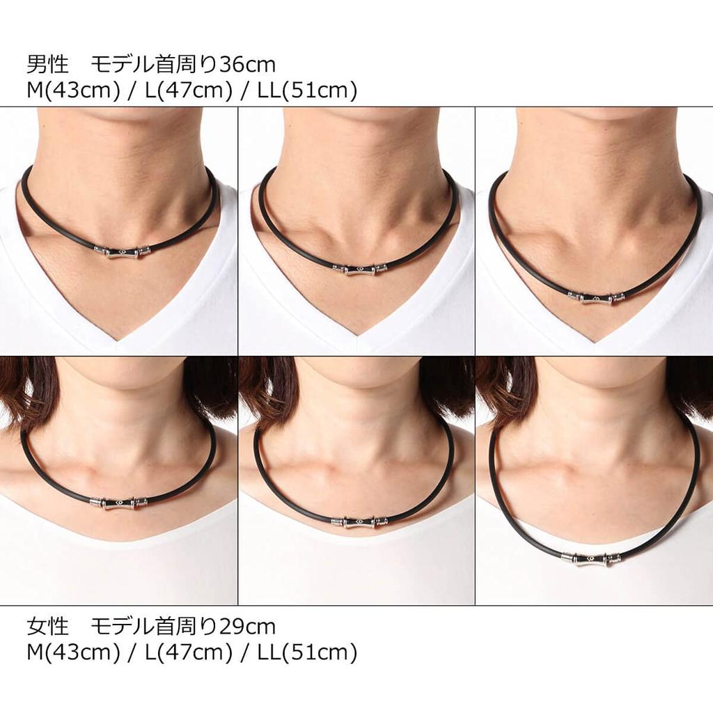 Colantotte TAO Necklace RAFFI Black x Black L (47cm)