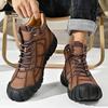 Men's Hip-top Genuine Leather Outdoor Hiking Shoes Casual Shoes