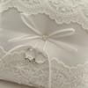 Y5JC Elegant Laces Wedding Rings Pillow Bearers Cushions for Ceremony and Photography